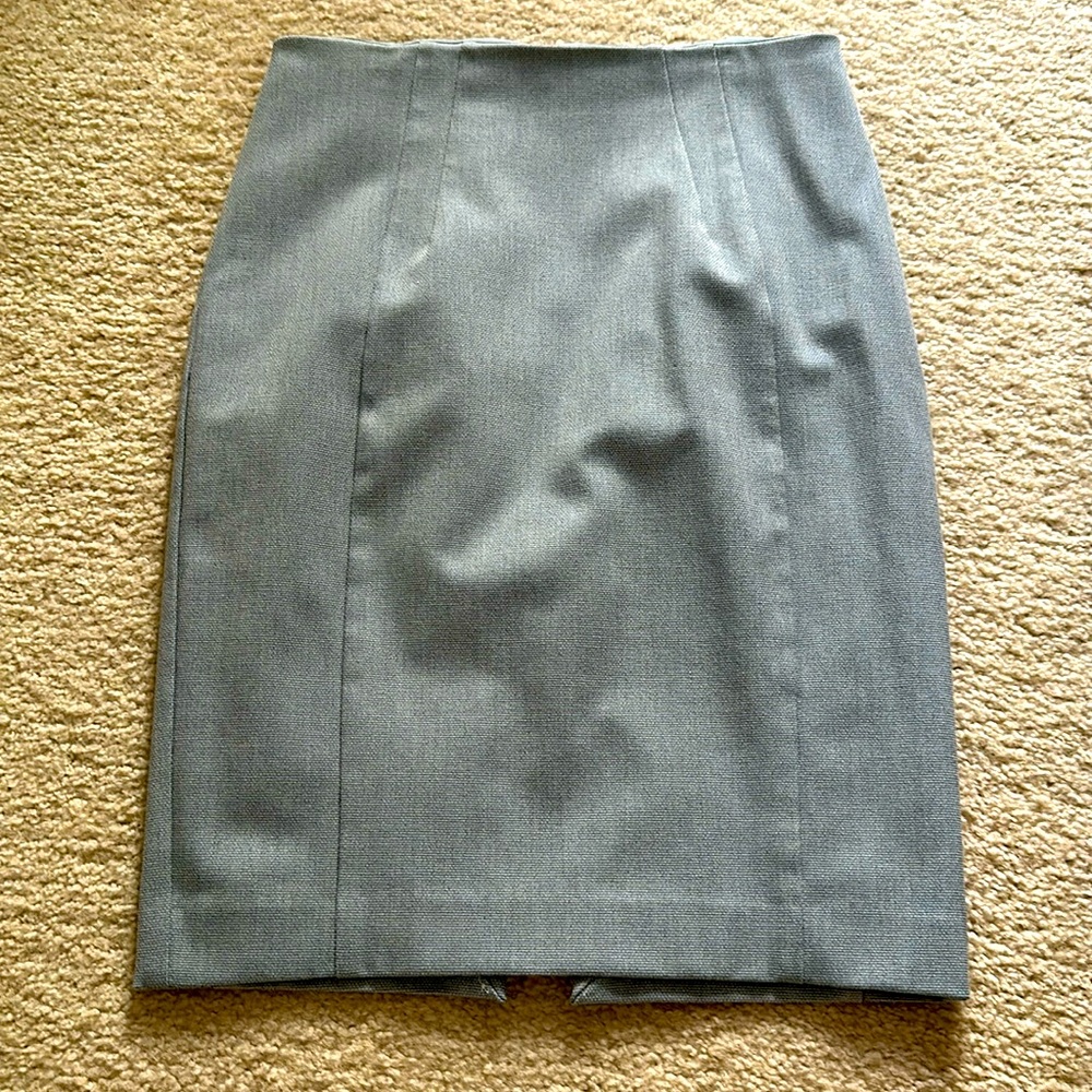 Express Fully Lined Blue Gray birdseye skirt-Size 0